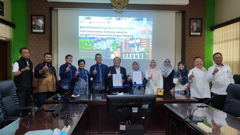 FKIP Universitas Terbuka Perkuat Kolaborasi dengan FIP Universitas Negeri Malang melalui Penandatanganan Perjanjian Kerja Sama dan Benchmarking Program Studi Teknologi Pendidikan