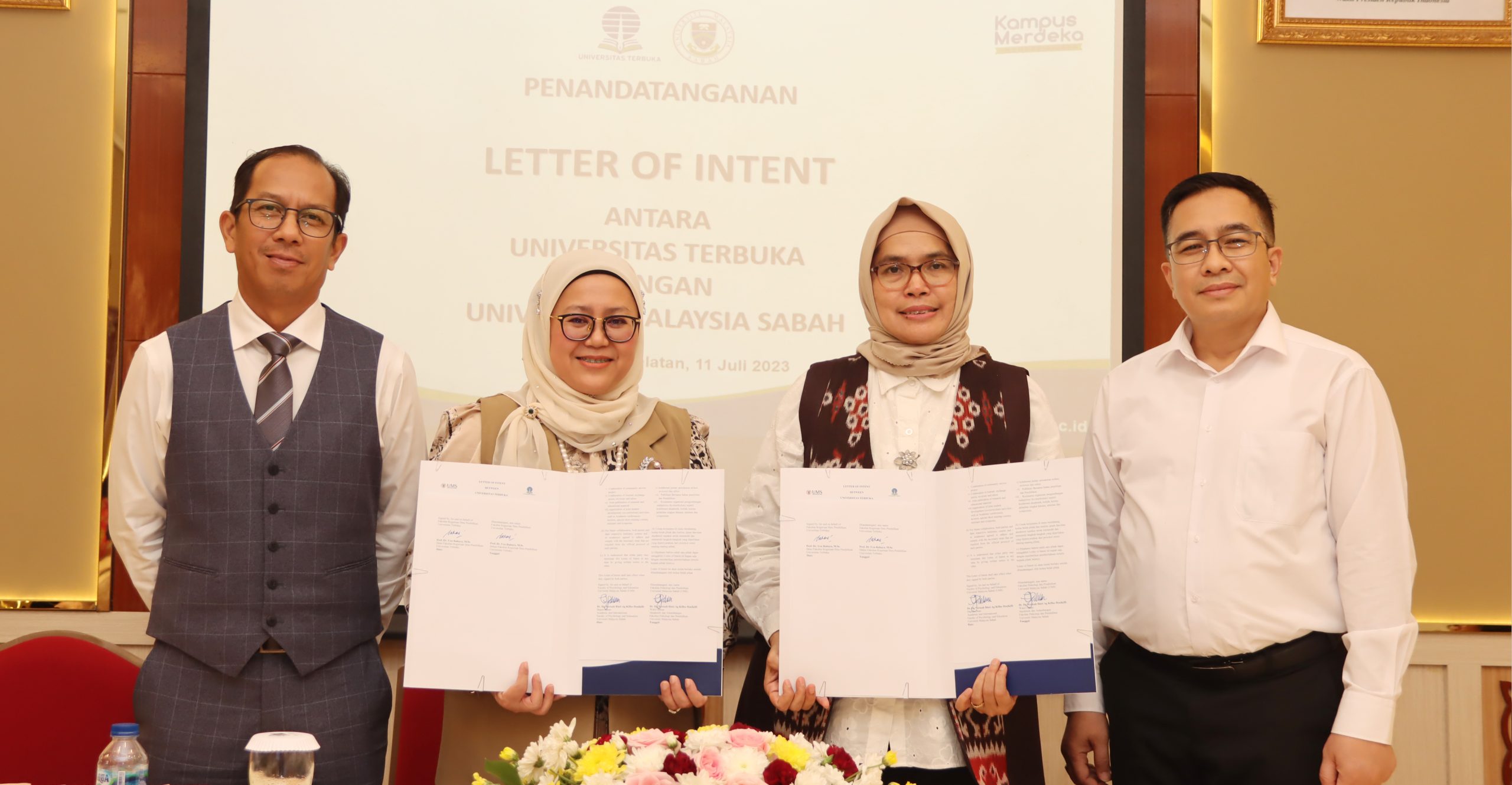 Kerjasama Indonesia- Malaysia: FKIP Universitas Terbuka (UT) dan Fakultas Psikologi Pendidikan (FPP) Universiti Malaysia Sabah (UMS)