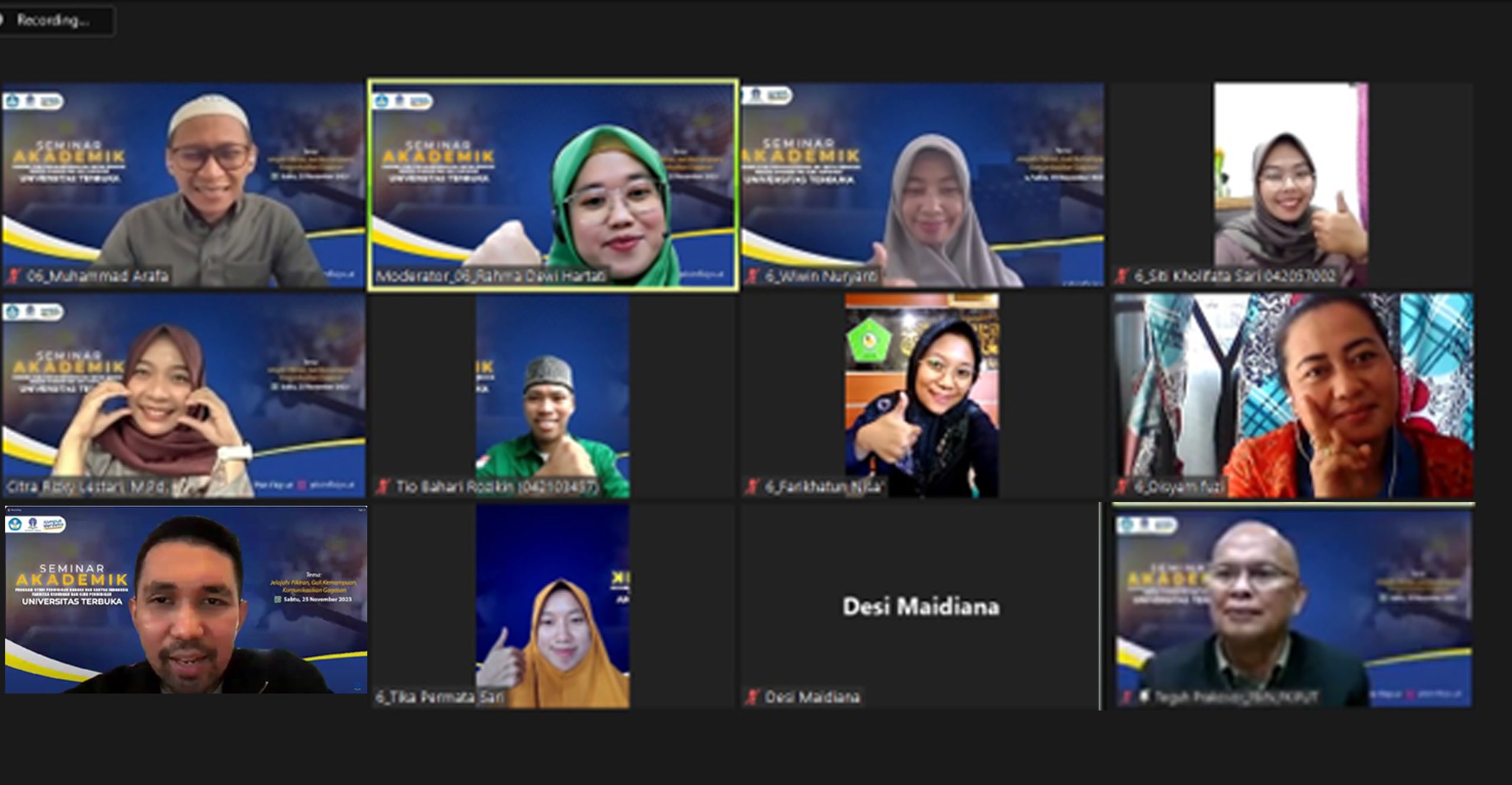 Public Speaking dalam Seminar Akademik Pendidikan Bahasa dan Sastra Indonesia