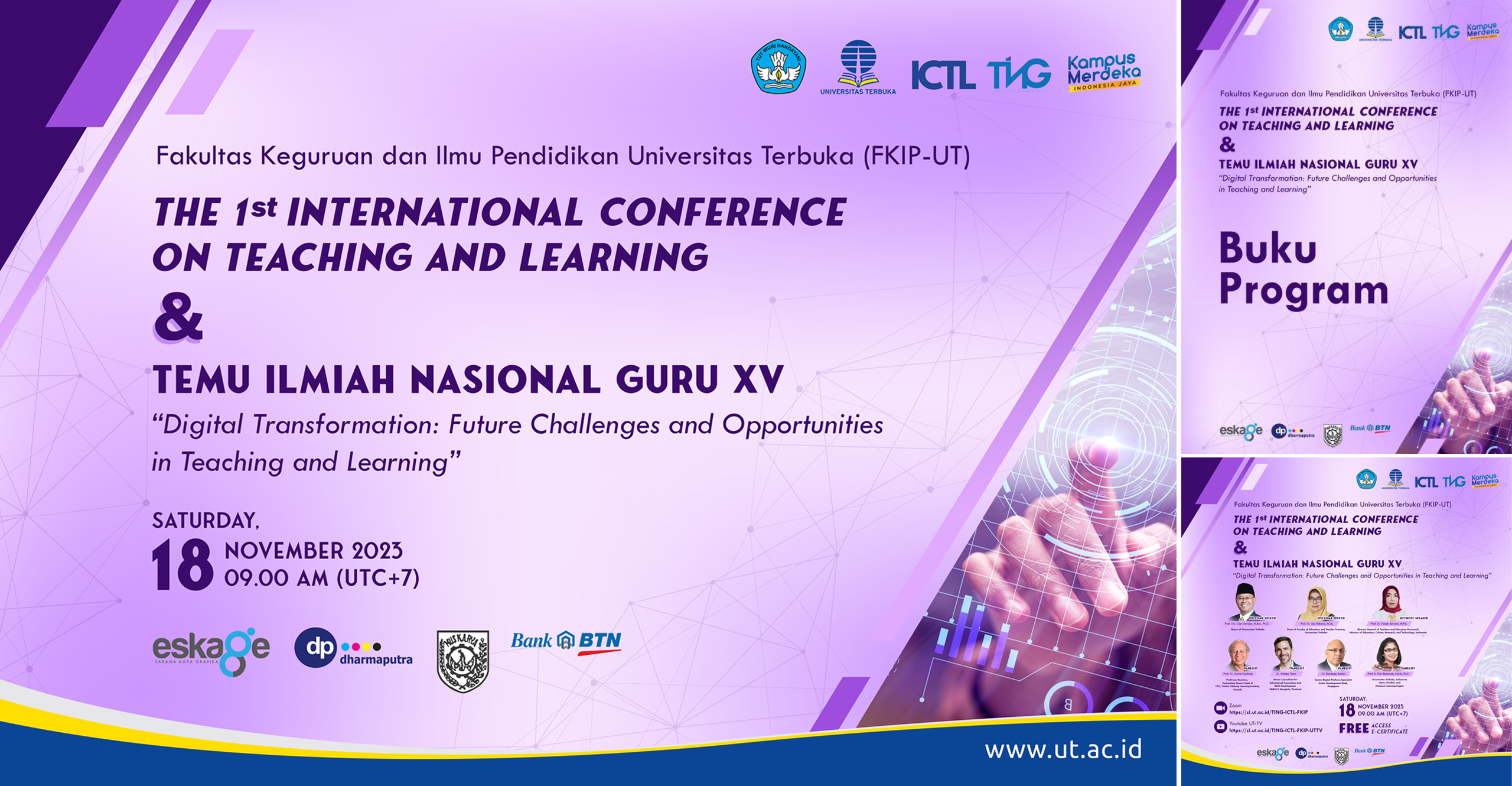 The 1st International Conference on Teaching and Learning dan Temu Ilmiah Nasional Guru XV