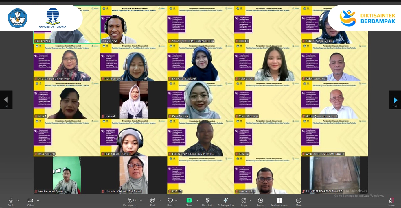 Inovasi Pembelajaran dari Kepulauan Seribu: UT Perkuat Kapasitas Guru Melalui PkM Tematik dan Teknologi Digital
