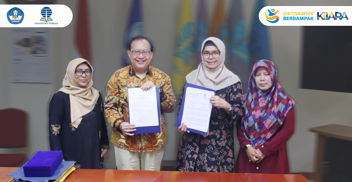 Penandatanganan Kerja Sama antara Fakultas Keguruan dan Ilmu Pendidikan Universitas Terbuka (FKIP UT) dan Growth Mindset Academy, Singapore (GMA)