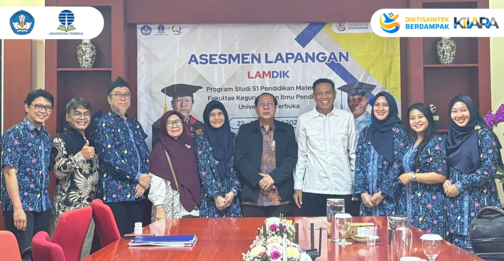 Program Studi S1 Pendidikan Matematika Universitas Terbuka Laksanakan Asesmen Lapangan LAMDIK