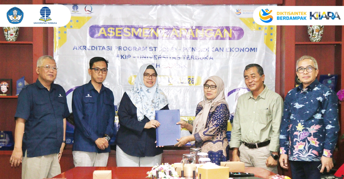 Program Studi Pendidikan Ekonomi, Fakultas Keguruan dan Ilmu Pendidikan (FKIP) Universitas Terbuka melaksanakan Asesmen Lapangan oleh LAMDIK