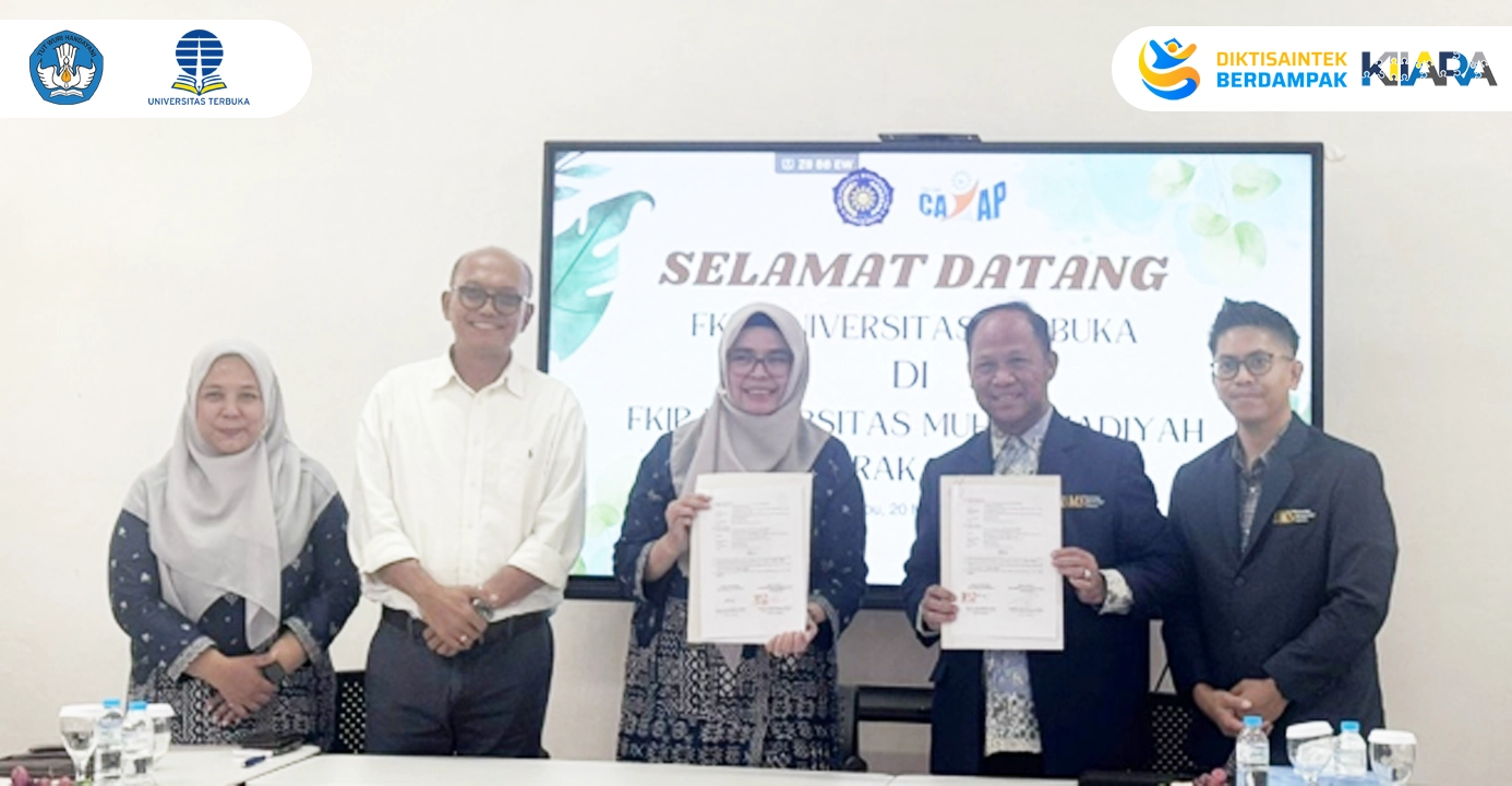 Penandatanganan Perjanjian Kerja Sama FKIP UT dan FKIP UMS Penguatan Kolaborasi Akademik dan Tri Dharma Perguruan Tinggi