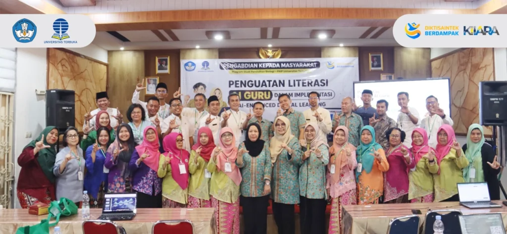 Prodi Pendidikan Biologi FKIP Universitas Terbuka Dorong Transformasi Pembelajaran melalui Penguatan Literasi AI Guru di SMPN 177 Jakarta Selatan
